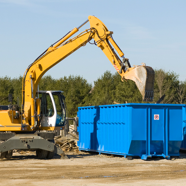 are there any restrictions on where a residential dumpster can be placed in Jamaica Iowa